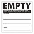Product Image of 6" x 6" Empty EPA Standards Vinyl Shipping & DOT Label, HW35SL25