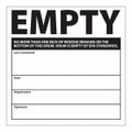 Product Image of 6" x 6" Empty EPA Standards Vinyl Shipping & DOT Label (5-Pack), HW35SL5