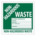 Product Image of 6" x 6" Non-hazardous Waste Optional Information Vinyl Label, HW5SL25