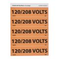 Product Image of 120/208 Volts Vinyl Electrical & Energy Source Label (25-Pack), JL22037O