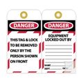 Product Image of 4" High Danger Self-Laminated Vinyl Lockout Tag, JMTAG1