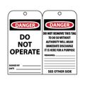 Product Image of 3" High Danger Unrippable Vinyl Lockout Tag, LLT3