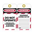 Product Image of 3" High Danger Unrippable Vinyl Lockout Tag, LOTAG10