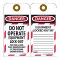 Product Image of 3" High Danger Unrippable Vinyl Lockout Tag, LOTAG11-25