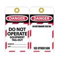 Product Image of 3" High Danger Unrippable Vinyl Lockout Tag, LOTAG13-25