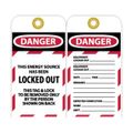 Product Image of 3" High Danger Unrippable Vinyl Lockout Tag, LOTAG24