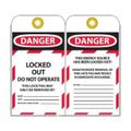 Product Image of 3" High Danger Unrippable Vinyl Lockout Tag, LOTAG38-25