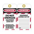 Product Image of 3" High Danger Unrippable Vinyl Lockout Tag, LOTAG8-25