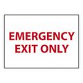 Product Image of 10" High Emergency Exit Only Plastic Exit Sign, M34RB