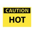 Product Image of 3" x 5" Caution Hot Vinyl Hazardous Material Label, MSCC35AP