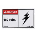 Product Image of 3" High Vinyl Accident Prevention Label, MSCDGA33AP