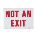 Product Image of 7" x 10" Not an Exit Vinyl Security & Admittance Sign, MSCGL15P