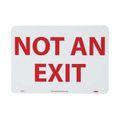 Product Image of 7" x 10" Not an Exit Plastic Security & Admittance Sign, MSCGL15R