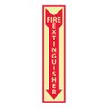 Product Image of 18" x 4" Fire Extinguisher Pressure-Sensitive Vinyl Glow-In-The-Dark Sign, MSCGL23P
