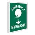 Product Image of 10" x 8" Emergency Eye Wash Plastic First Aid Sign, MSCTV2