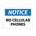 Product Image of 10" x 14" Notice No Cellular Phones Aluminum Security & Admittance Sign, N304AB