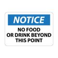 Product Image of 10" x 14" Notice No Food or Drink Sign, N310AB