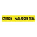 Product Image of 3" x 1,000' Polyethylene Caution Hazardous Area Barricade Tape (Yellow), PT32