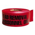 Product Image of 3" x 1,000' Danger Lead Removal Authorized Personnel Only Barricade Tape (Red), PT53