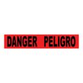 Product Image of 3" x 1,000' Polyethylene Danger/Peligro Bilingual Barricade Tape (Red), PT54-2ML