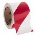 Product Image of 3" x 30' Reflective Striped Vinyl Safety Marking Tape (Red & Silver), RHS3RS