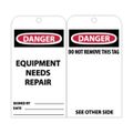 Product Image of 3" High Danger Unrippable Vinyl Accident Prevention Tag, RPT106