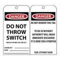 Product Image of 3" High Danger Unrippable Vinyl Accident Prevention Tag, RPT14