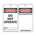 Product Image of 3" High Danger Unrippable Vinyl Accident Prevention Tag, RPT1A