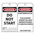 Product Image of 3" High Danger Unrippable Vinyl Accident Prevention Tag, RPT22