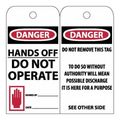 Product Image of 3" High Danger Unrippable Vinyl Accident Prevention Tag, RPT33