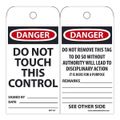 Product Image of 3" x 6" Danger Unrippable Vinyl Inspection Tag, RPT37G
