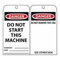 Product Image of 3" High Danger Unrippable Vinyl Accident Prevention Tag, RPT7