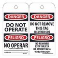 Product Image of 3" High Danger Unrippable Vinyl Accident Prevention Tag, RPT90ST