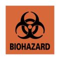 Product Image of 3" High Biohazard Paper Sign, S52RL