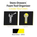Product Image of Customizable Foam Tool Box & Cabinet Insert (Black & Yellow), SDF02