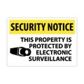 Product Image of 14" x 20" Notice This Property Is Protected by Electronic Surveillance Aluminum Security, SN18AC