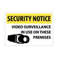Product Image of 14" x 20" Notice Video Surveillance in Use on These Premises Plastic Security Sign, SN20RC