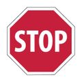 Product Image of 0.05" Thick Stop Wall-Mount Safety Sign, SS3R