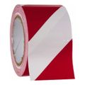 Product Image of 3" x 108' Striped Vinyl Floor & Aisle Safety Marking Tape (Red & White), T22336
