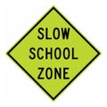 Product Image of 30" High Slow School Zone Aluminum Traffic Control Sign, TM177DG