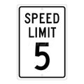 Product Image of 0.063" Thick Speed Limit 5 Sign, TM17H
