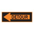 Product Image of 30" High Left Detour Inside Aluminum Traffic Control Sign, TM194K