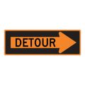 Product Image of 30" High Right Detour Inside Aluminum Traffic Control Sign, TM195K