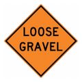 Product Image of 30" High Loose Gravel Aluminum Road Construction Sign, TM236K