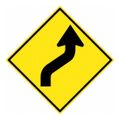 Product Image of 30" x 30" Lane Shift Left Arrow Aluminum Traffic Control Sign, TM243K