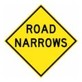 Product Image of 30" x 30" x 0.08" Road Narrows Sign, TM265K