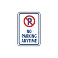 Product Image of 18" x 12" x 0.063" No Parking Anytime Sign, TM33H