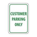Product Image of 18" High Customer Parking Only Aluminum Reserved Parking Sign, TM51G