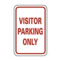 Product Image of 18" High Visitor Parking Only Aluminum Parking Lot Sign, TM7H