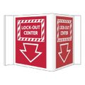 Product Image of Lock-Out Center Plastic Accident Prevention Sign, VS20R